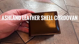 Ashland Leather Horween Shell Cordovan Wallet [upl. by Ardeen]