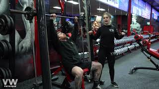 Smith Machine Shoulder Press Tutorial [upl. by Goodrow]