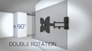 Meliconi SLIMSTYLE ultra thin wall bracket for TV [upl. by Amlet]