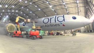 The First Plane in oneworld and newAmerican Livery [upl. by Lakin734]