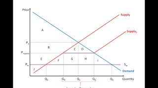 IB economics  tariffs and quotas diagrams [upl. by Itraa]