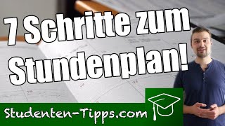 Erstsemester aufgepasst 7 einfache Schritte zum Stundenplan  Studententipps [upl. by Mcmillan]