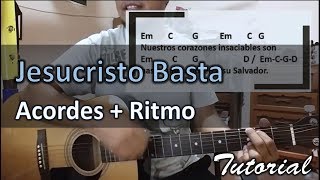 Jesucristo Basta Tutorial con guitarra acustica  curso para guitarra  un corazon [upl. by Grosz482]