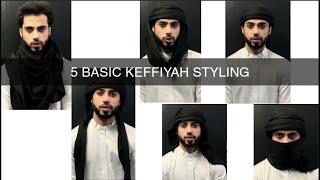 5 Basic Shemagh Style  How To Tie ShemaghHeadscarf Tutorial 5 [upl. by Aerdma147]