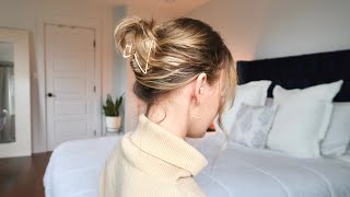 QUICK EFFORTLESS hairstyles for FINE THIN hair feat trendy hair accessories [upl. by Adnulahs]