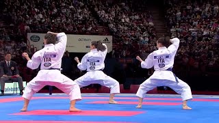 22 Karate Japan vs Italy Final Female Team Kata WKF World Karate Championships 2012 [upl. by Argile]