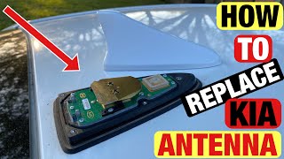 STEP BY STEP HOW TO REPLACE KIA CAR ANTENNA  USE THIS METHOD ON HYUNDAI CARS TOO KIA HOWTO [upl. by Ainitsirc]