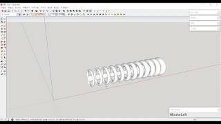 구글 스케치업 강좌Google Sketchup Doughnut ring 도넛 링 [upl. by Treulich]