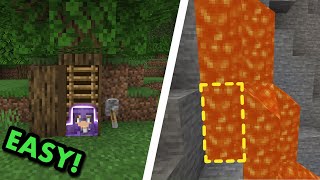 5 SIMPLE SECRET BASE ENTRANCES in Minecraft MCPEXboxPS4Nintendo SwitchWindows10 [upl. by Oirotciv]