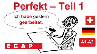 PERFEKT TEIL 1 – GRAMMATIK – A1A2 [upl. by Mozes]