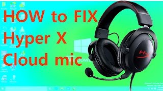 HOW to FIX HyperX mic [upl. by Katya313]