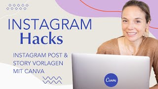 Instagram Posts amp Stories Vorlagen leicht erstellen mit Canva [upl. by Atined570]