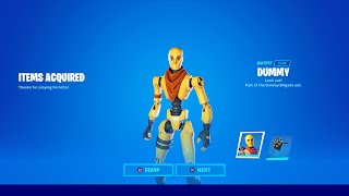 HOW TO GET NEW DUMMY SKIN IN FORTNITE [upl. by Jessa]