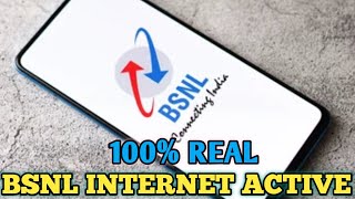 HOW TO BSNL SIM Internet active video [upl. by Nathanoj615]