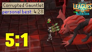 How to do the 51 Method at Gauntlet OSRS Leagues II Trailblazer [upl. by Anaizit]