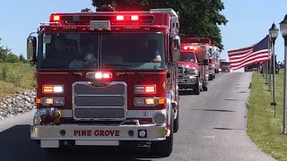 Apparatus Leaving Lebanon County Firefighters Parade 2018 [upl. by Eresed109]