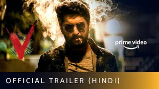 V  Official Trailer Hindi  Nani Sudheer Babu Aditi Rao Hydari Nivetha Thomas  April 4 [upl. by Ramyar]