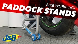 How to use paddock stand on your own  JampS Accessories [upl. by Nileve737]