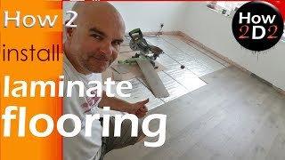 how to Install Laminate Flooring over underfloor heating mat video [upl. by Gabriellia87]