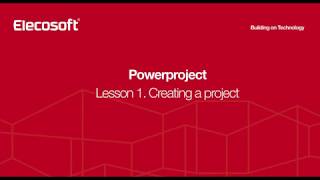 Powerproject Tutorial Lesson 1  Creating a project [upl. by Ardnat]