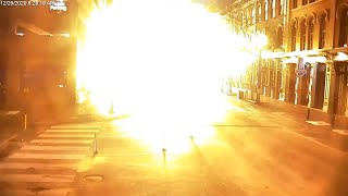 INSANE VIDEO Nashville Explosion Caught on Tape Fifth Angle [upl. by Nodla]