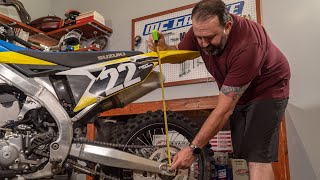 How To Set And Adjust Dirt Bike Suspension Sag  MC Garage [upl. by Putscher]