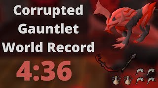 436 WORLD RECORD Corrupted Gauntlet Speedrun OSRS [upl. by Toby]