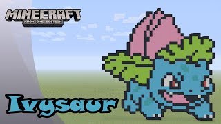 Minecraft Pixel Art Tutorial and Showcase Ivysaur Pokemon [upl. by Anes]