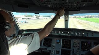 Airbus A330 Cockpit Departure Lebanon Beirut with Middle East Airlines HD [upl. by Nueoht]