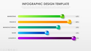 Create Manual Bar Graph in PowerPoint with 5 animated options [upl. by Adine]