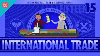 Imports Exports and Exchange Rates Crash Course Economics 15 [upl. by Naillik900]