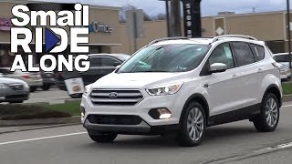 2018 Ford Escape Titanium  Review and Test Drive  Smail Ride Along [upl. by Aneehc455]