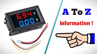 Digital VoltAmp panel meter explained connection adjustment accuracy range and more [upl. by Enidlarej]