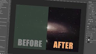 Astrophotography Processing In Photoshop [upl. by Fayette]