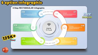 31MS PowerPoint Tutorial  6 Step Infographic Slide Template [upl. by Krueger]