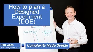 Planning a Designed Experiment DOE  6 Sigma Tutorial [upl. by Nnayt]