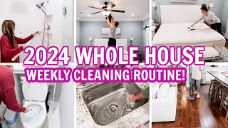 2024 WEEKLY CLEANING ROUTINE  CLEANING MOTIVATION  CLEANING SCHEDULE [upl. by Lleryt587]