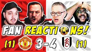 MAN UTD FANS FURIOUS 🤬 REACTION TO MAN UTD 3 11 4 FULHAM  FA CUP FAN REACTIONS [upl. by Eloise394]