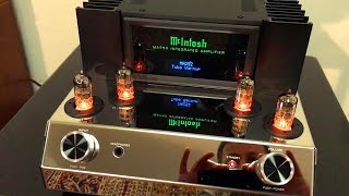 NEW McIntosh MA 252 Hybrid Amp  Tube warmup amp First listening [upl. by Noni255]