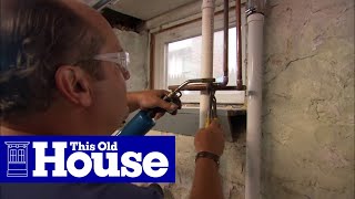 How to Install a Utility Sink  This Old House [upl. by Drofiar106]