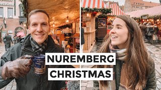 GERMAN CHRISTMAS MARKET amp STREET FOOD in Nuremberg [upl. by Orelia]