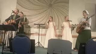 The stoltzfus family singing bigger then any mountain at gospel express banquet [upl. by Arba]