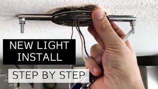 How To Install A Hanging Light  Step By Step Guide [upl. by Adnoryt419]