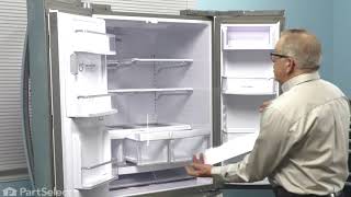 LG Refrigerator Repair – How to Replace the Crisper Glass LG  MHL42613217 [upl. by Zippora47]