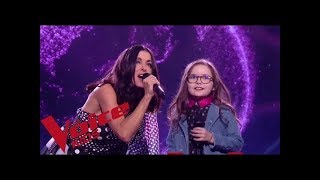 Slimane  Viens on saime  Jenifer et Emma  The Voice Kids France 2018  Finale [upl. by Olympe]