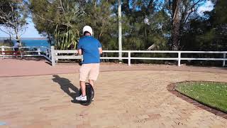 Inmotion V8F Electric Unicycle  720 spin [upl. by Alehc]