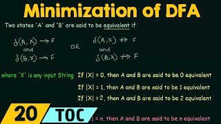 Minimization of Deterministic Finite Automata DFA [upl. by Gierc735]