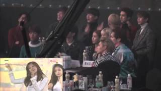 ShineeTaeyeon Boa amp Vixx Reaction Apink Seoul Music Awards 2016 [upl. by Andee387]