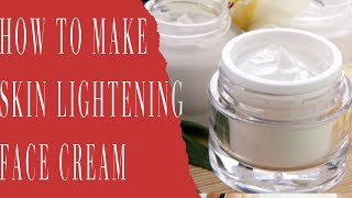 How To Make Skin Lightening Face Cream With Kojic Acid amp Other Ingredients [upl. by Nhepets]