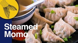 Momo Recipe Steamed Pork Momo Easy Pork Dumplings  Momo Recipe in Bengali [upl. by Ynnavoj87]